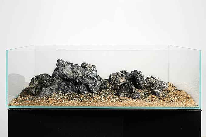 LANDEN Seiryu Stones Natural Rocks (17lbs, 3~11 inches,7-8pcs) for Aquarium, Paludarium, Terrariums, Landscaping Rocks, Aquascaping