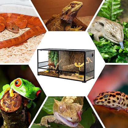 88 Gallon Large Reptile Terrarium (Dual Habitat Option)