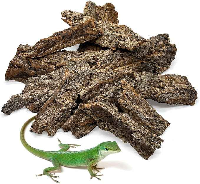 Natural Cork Bark for Terrariums, Habitats, and Enclosures (1.4 LB)