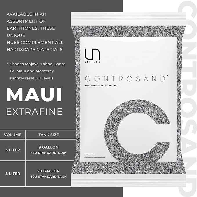 Ultum Nature Systems Controsand Maui Aquarium Gravel (8L) - Small Pebbles for Fish Tank - Planted Rocks - Substrate - Versatile Stones