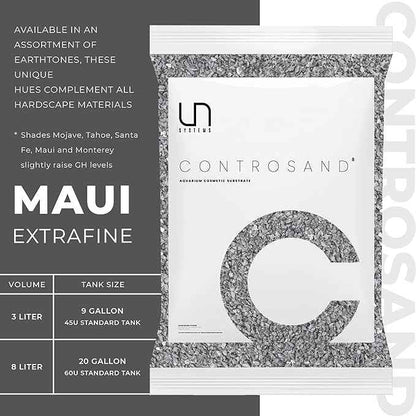 Ultum Nature Systems Controsand Maui Aquarium Gravel (8L) - Small Pebbles for Fish Tank - Planted Rocks - Substrate - Versatile Stones