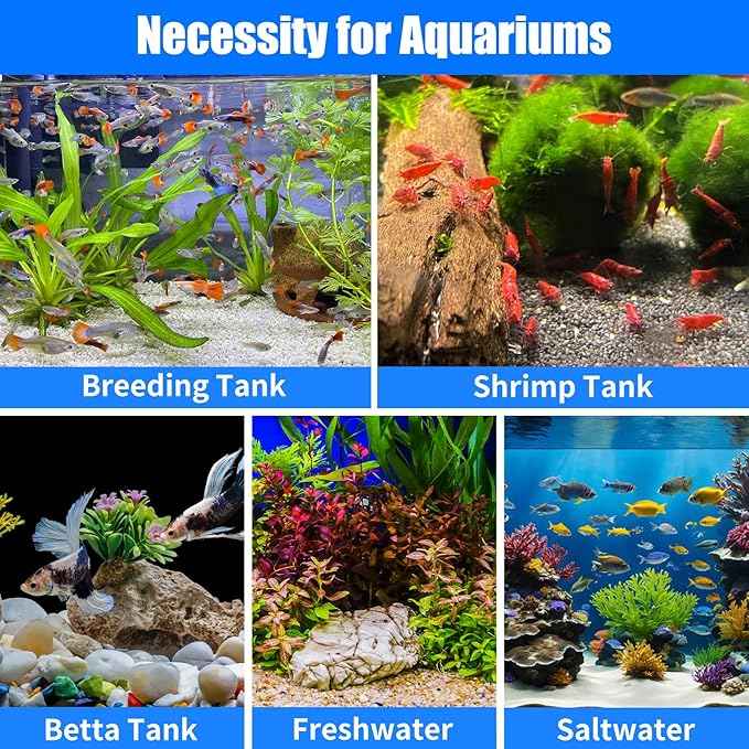 AQUANEAT 12-Pack Pre-Filter Sponge for Aquarium Shrimp Fry Fish Tank Filter 0.8 Inch Intake, Replacement Foam Cover