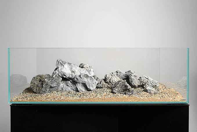 LANDEN Seiryu Stones Natural Rocks (17lbs, 3~11 inches,7-8pcs) for Aquarium, Paludarium, Terrariums, Landscaping Rocks, Aquascaping