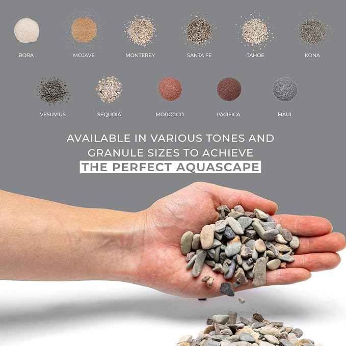 Ultum Nature Systems Controsand Sequoia Gravel (3L) - Small Pebbles for Fish Tank - Planted Aquarium Rocks - Fish Tank Substrate - Aquarium Pebbles - Versatile Fish Tank Stones