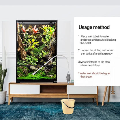 67 Gallon Reptile Terrarium with Supplies
