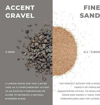 Ultum Nature Systems Controsand Vesuvius Aquarium Gravel (8L) - Versatile Substrate for Planted & Shrimp Tanks