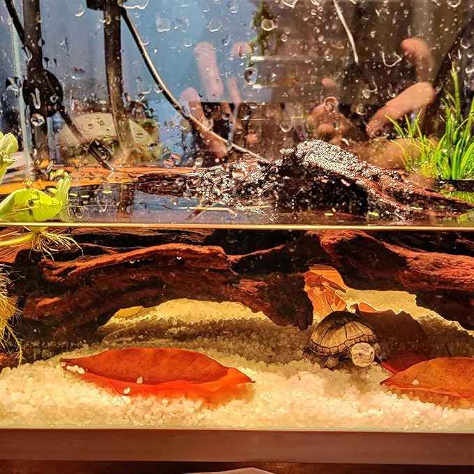 kathson Large Natural Aquarium Driftwood Reptiles Branches Terrarium Ornament Sinkable Wood Decor Trunk Fish Tank Log Habitat Decoration (13"-17")