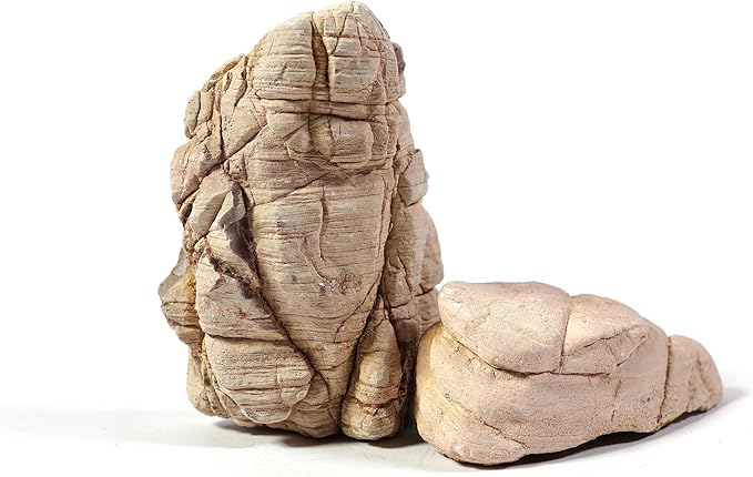 LANDEN Elephant Stone Natural Multi-Texture Rocks (18lbs, 3~9 inches,7pcs) for Aquarium, Paludarium, Terrariums, Landscaping, Decorative of Caves, Waterfalls, Cliffs