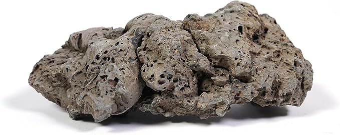 LANDEN Black Icelandic Lava Rock (18lbs, 3~11 inches,11pcs) for Aquariums, Paludariums, Terrariums, Caves and Rocky Peaks, Mountainous Desert Landscapes