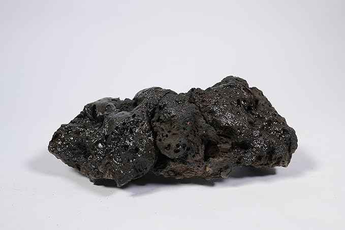 LANDEN Black Icelandic Lava Stone Natural Rocks (18lbs, 3~11 inches,11pcs) for Aquariums, Paludariums, Terrariums, Caves and Rocky Peaks, Mountainous Desert Landscapes