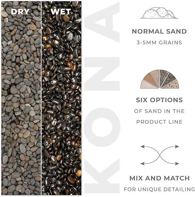 Ultum Nature Systems Controsand Kona Aquarium Sand - Freshwater Tank Substrate for Live Shrimp & Planted Aquariums - Versatile 3L