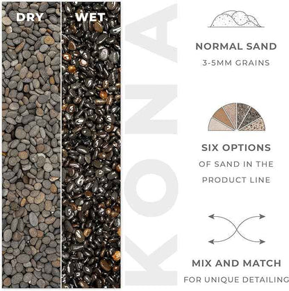 Ultum Nature Systems Controsand Kona Aquarium Sand - Freshwater Tank Substrate for Live Shrimp & Planted Aquariums - Versatile 3L