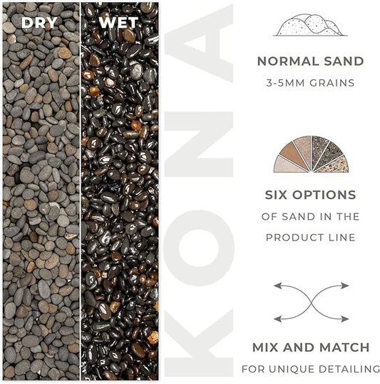Ultum Nature Systems Controsand Kona Aquarium Sand - Freshwater Tank Substrate for Live Shrimp & Planted Aquariums - Versatile 3L