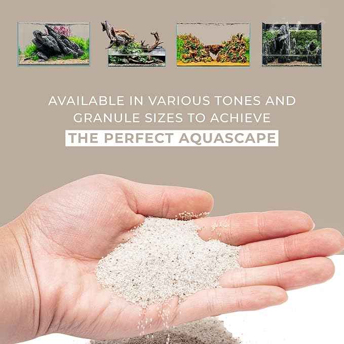 Ultum Nature Systems Controsand Bora Aquarium Sand (8L) - Freshwater Tank Substrate for Live Shrimp & Planted Aquariums