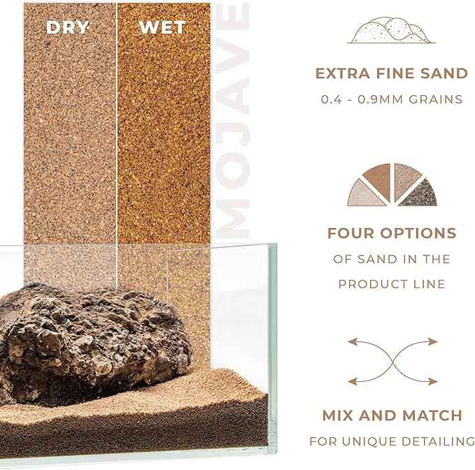 Ultum Nature Systems Controsand Mojave Aquarium Sand (3L) - Freshwater Tank Substrate for Live Shrimp & Planted Aquariums