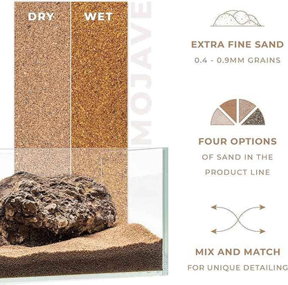Ultum Nature Systems Controsand Mojave Aquarium Sand (3L) - Freshwater Tank Substrate for Live Shrimp & Planted Aquariums