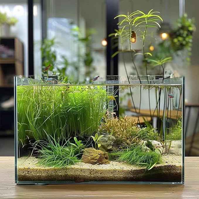 3 Gallon Fish Tank, Easy to Maintain Small Aquarium
