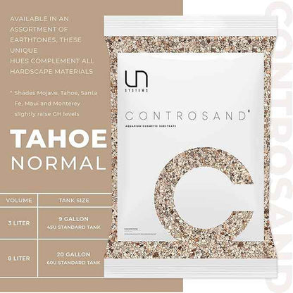 Ultum Nature Systems Controsand Tahoe Aquarium Sand (8L) - Aquarium Sand for Freshwater Tank - Substrate for Live Freshwater Shrimp - Substrate for Planted Aquarium - Versatile Aquarium Substrate