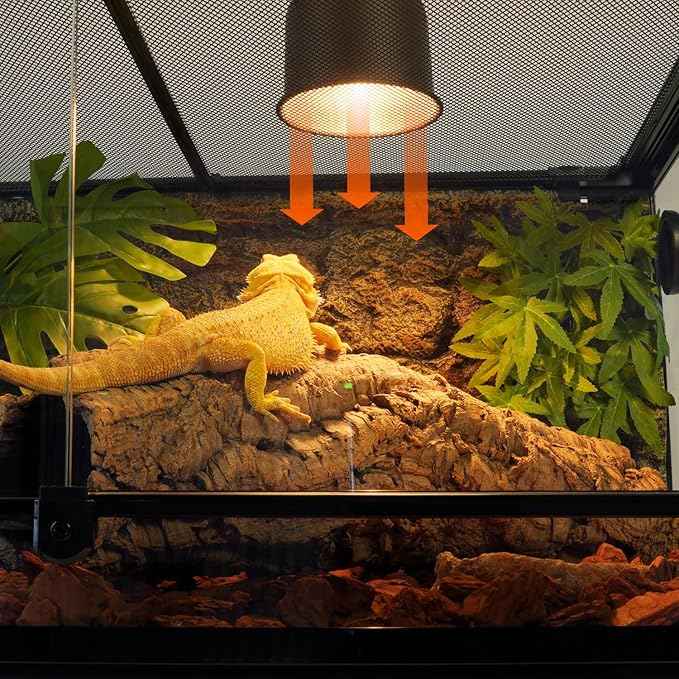 REPTIZOO 36" x 24" x 18" Glass Reptile Terrarium, Front Opening Reptile Habit Tank with Double Hing Doors, Knock-Down Terrarium with Top Screen Ventilation 68 Gallon