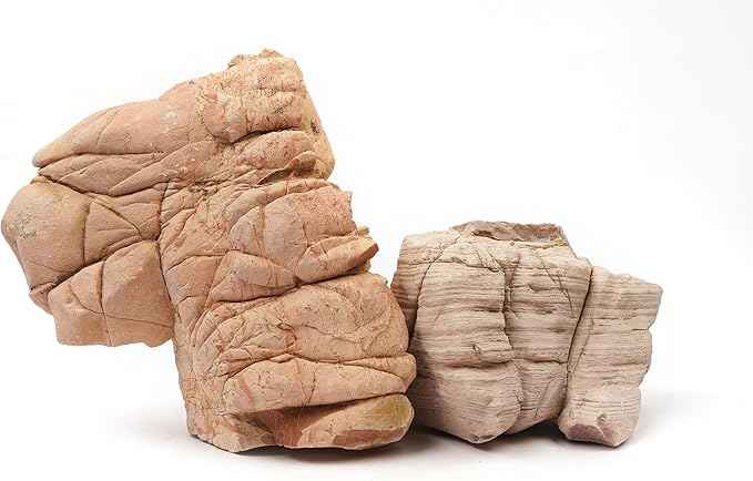 LANDEN Elephant Skin Stone Natural Multi-Texture Rocks (18lbs, 3~9 inches,7pcs) for Aquarium, Paludarium, Terrariums, Landscaping, Decorative of Caves, Waterfalls, Cliffs