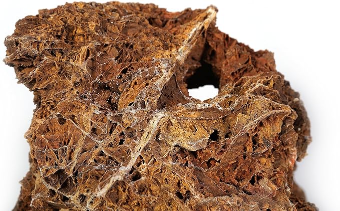 LANDEN Maple Leaf Stone Natural Rocks (18lbs, 3~9 inches,9pcs) for Aquarium, Paludarium, Terrariums, Decorative of Forest Creeks, lakesides, and Streams