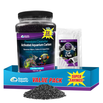 Activated Carbon - Aquarium Filter Charcoal Media for Odor Removal