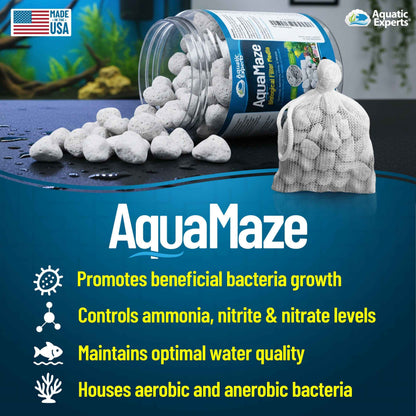 AquaMaze Aquarium Bio Media – Filter for Freshwater & Saltwater