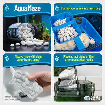 AquaMaze Aquarium Bio Media – Filter for Freshwater & Saltwater
