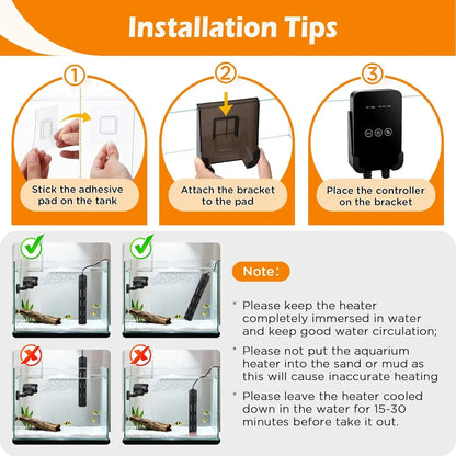AQQA Aquarium Heater 500-1000W