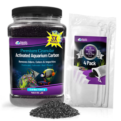 Activated Carbon - Aquarium Filter Charcoal Media for Odor Removal