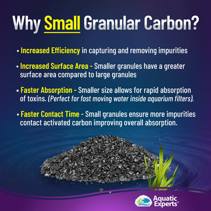 Activated Carbon - Aquarium Filter Charcoal Media for Odor Removal
