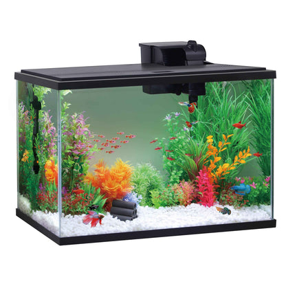 29 Gallon Aquarium Starter Kit, Black