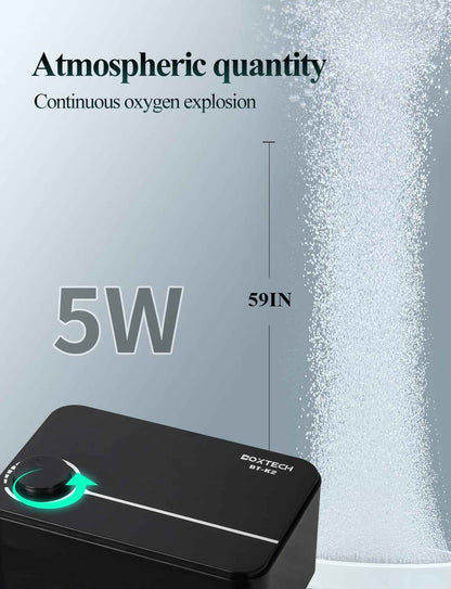 Aquarium Air Pump 5W 10W Ultra Quiet Dual Outlet Fish Tank Bubbler Aerator