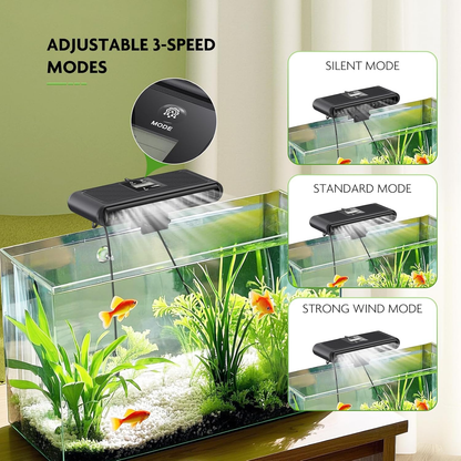 Aquarium Chiller Fan Auto Temp Control LCD 3-Speed Tank Cooler - Scholarly Exotics LLC