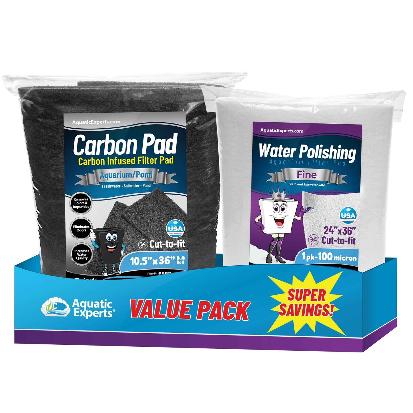 Crystal Clear + Odor Control Bundle – Carbon & Polishing Pads