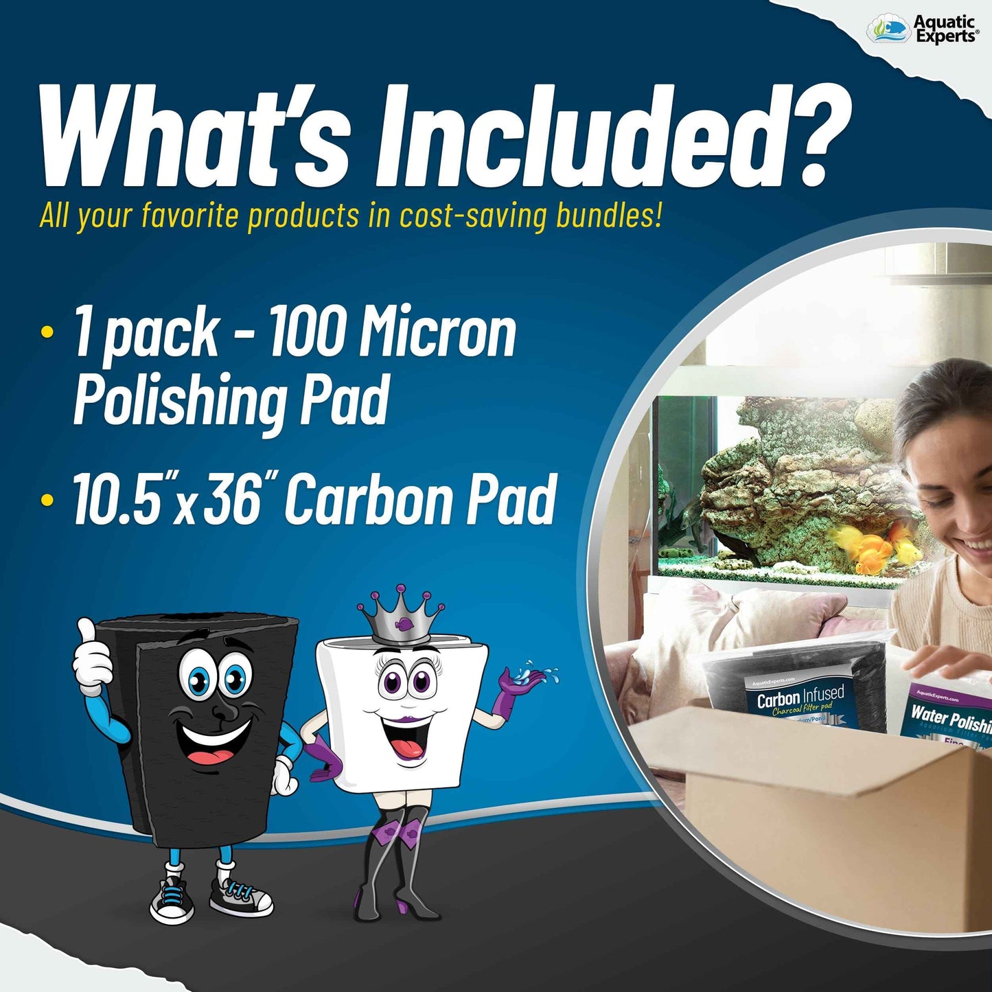 Crystal Clear + Odor Control Bundle – Carbon & Polishing Pads