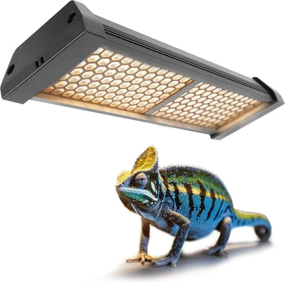 Dimmable LED Reptile UVB Lamp – 12W Long-Life Light w/ Timer & Cycles