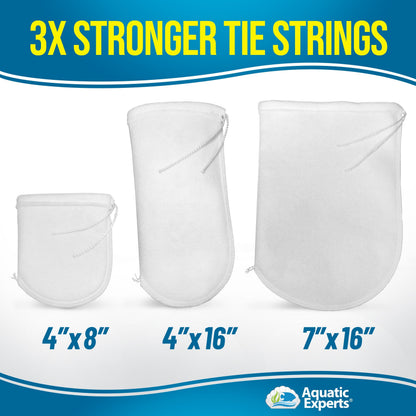 Aquarium Filter Sock – 200 Micron Drawstring for Saltwater & Reef