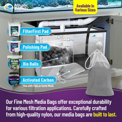 Aquarium Filter Bag – Fine Mesh with Drawstring