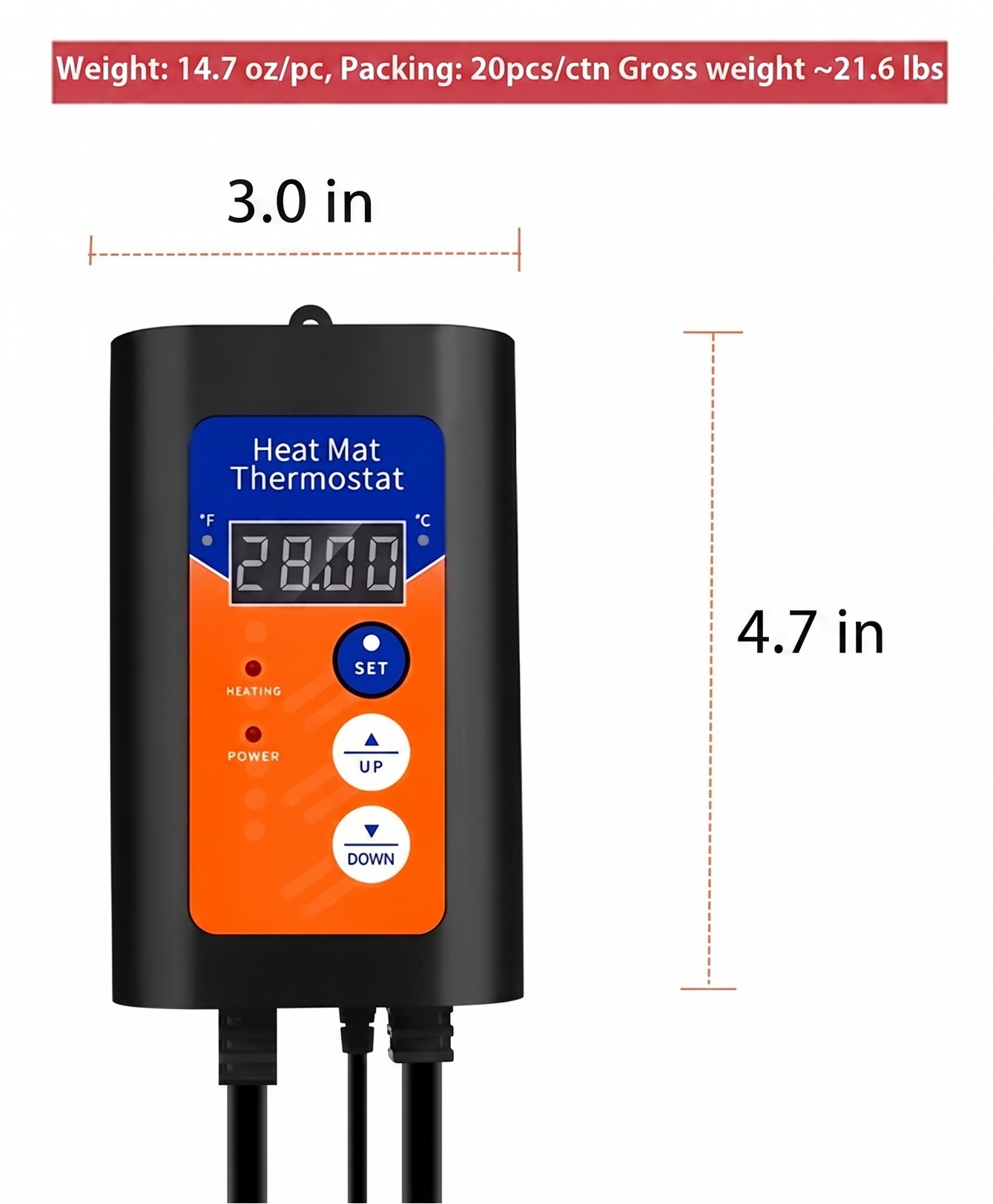 Digital Reptile LED Thermostat