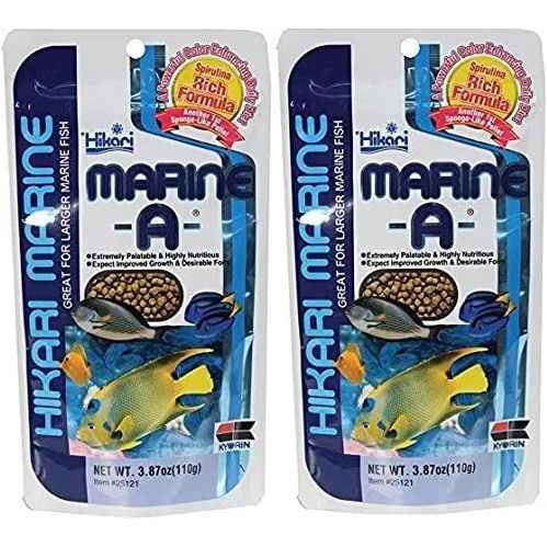 Hikari Marine-A Pellets Fish Food for LG Marine Fish 3.87 oz.
