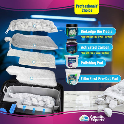 Aquarium Filter Bag – Max Flow Mesh with Drawstring | Aquatic Experts