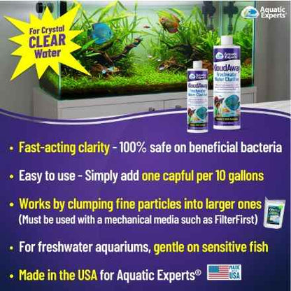 KloudAway Aquarium Water Clarifier 500ml – Freshwater Treatment