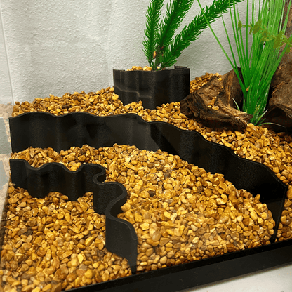Aquarium or Terrarium Substrate Cliffs Combo Pack | Separate Substrate Layers in Aquariums or Terrariums to Create Cliffs & Depth
