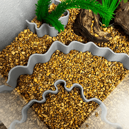 Aquarium or Terrarium Substrate Cliffs Combo Pack | Separate Substrate Layers in Aquariums or Terrariums