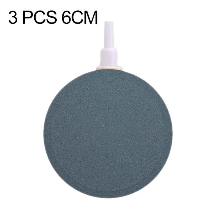 3 PCS 6cm Bubble Tray Aquarium Oxygen Bubble Stone Gas Plate Oxygenation Head Sand Table Oxygen Disk Gas Stone