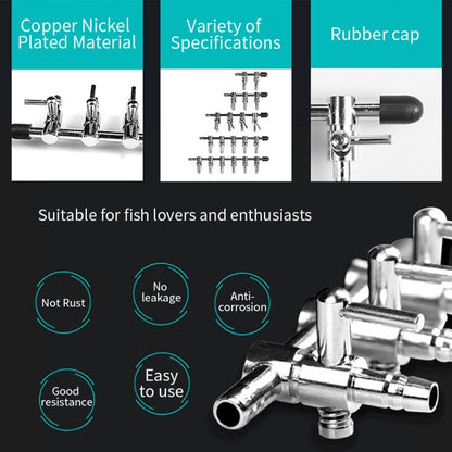 6-Way Stainless Steel Aquarium Airline Control Valve Splitter