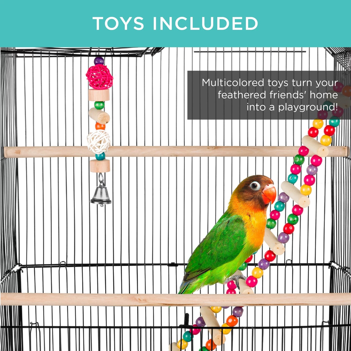 36In Indoor/Outdoor Iron Bird Cage for Parrot