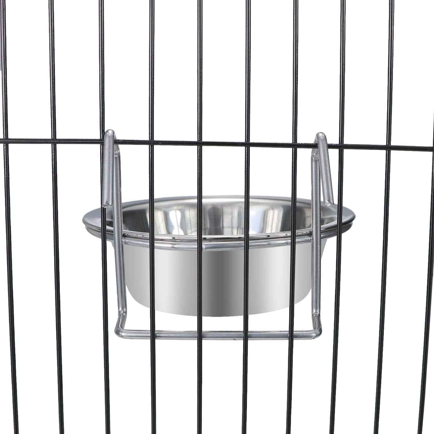 Pet Bowl Stainless Steel Hanging Food Water Bowls