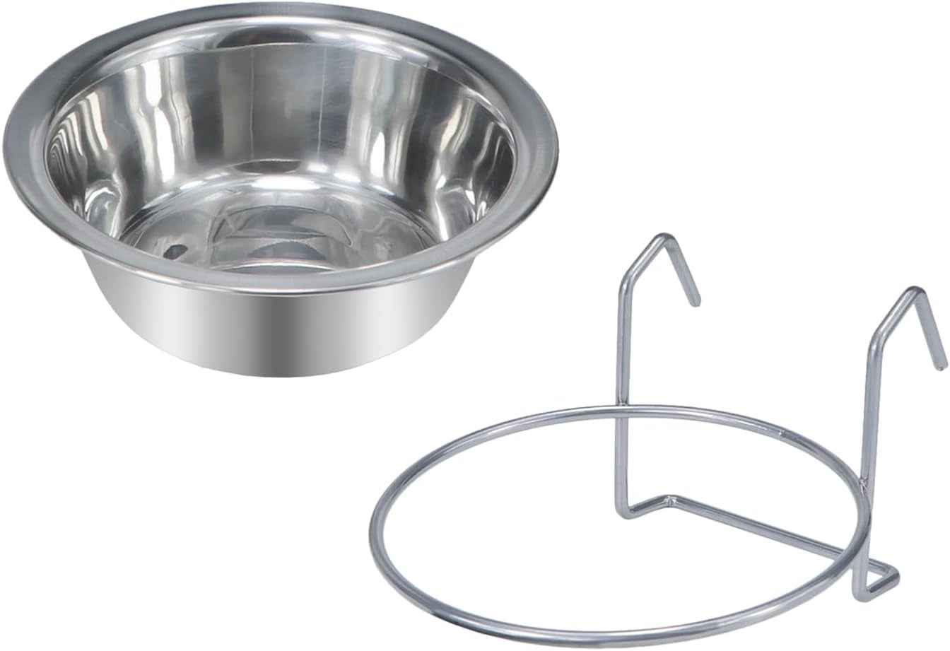 Pet Bowl Stainless Steel Hanging Food Water Bowls